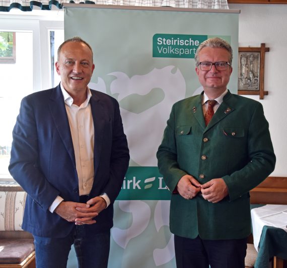 BPO LAbg. Bgm. Armin Forstner und Landeshauptmann Christopher Drexler. ©STVP