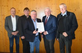 LAbg. Bgm Armin Forstner, Bgm. Thomas Klingler, Bgm. a. D. Raimund Hager, LH a. D. Hermann Schützenhöfer, Klubomann a. D. ÖR Karl Lackner.